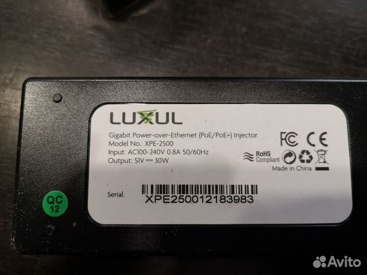 PoE+ инжектор. Новые. Качество. luxul