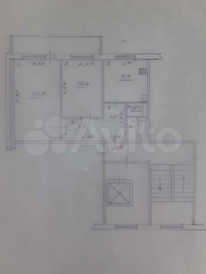 2-к. квартира, 56,6 м², 4/10 эт.