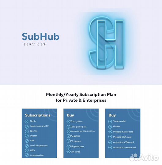 Subhub services