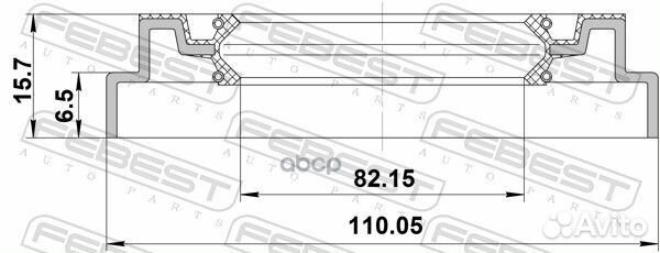 95QDS-841100716X сальник ступичный Febest 95QD