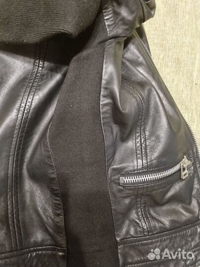 Куртка кожанная женская mango б/у42-44