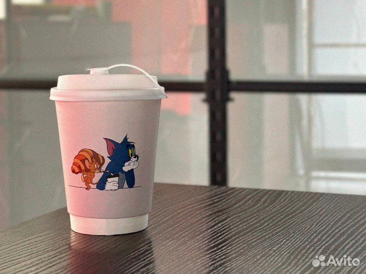 Бумажные стаканы оптом 250мл, 350мл / Крышки