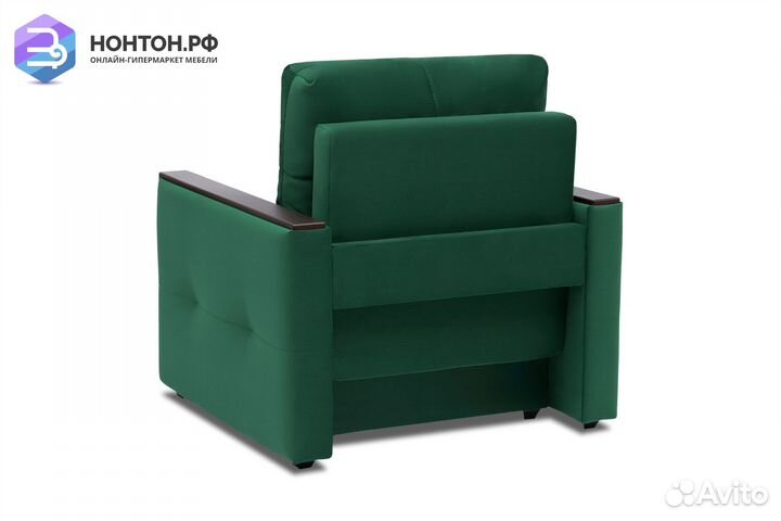 Кресло еврокнижка Инсайд изумрудное