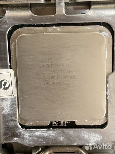 Комплект Материнка asus P5WD2 + Intel 4 641