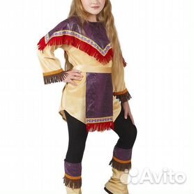 Карнавальный детский костюм Индеец-девочка