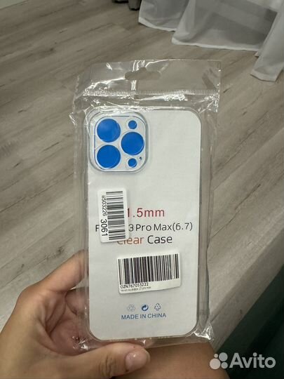 Прозрачный чехол на айфон 13 pro max