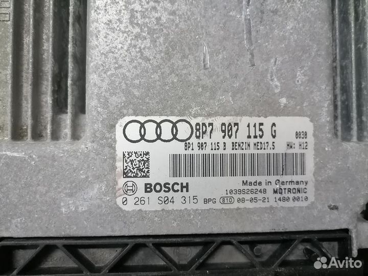 Блок управления двигателем 8P7907115G BZB Audi A3 8P
