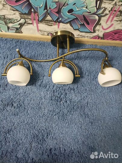 Люстра потолочная бу