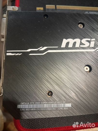 MSI GeForce GTX 1660 super ventus XS OC
