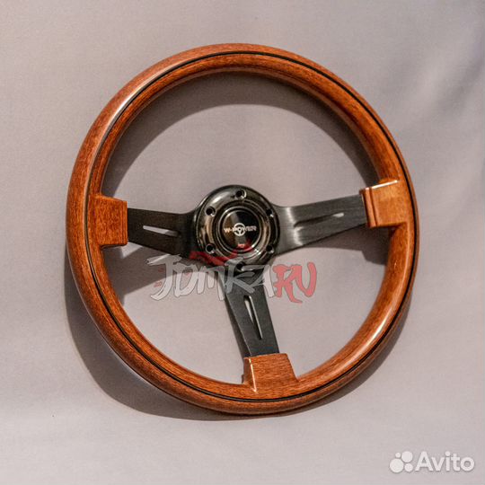 Руль спортивный под дерево W-Power - 350мм