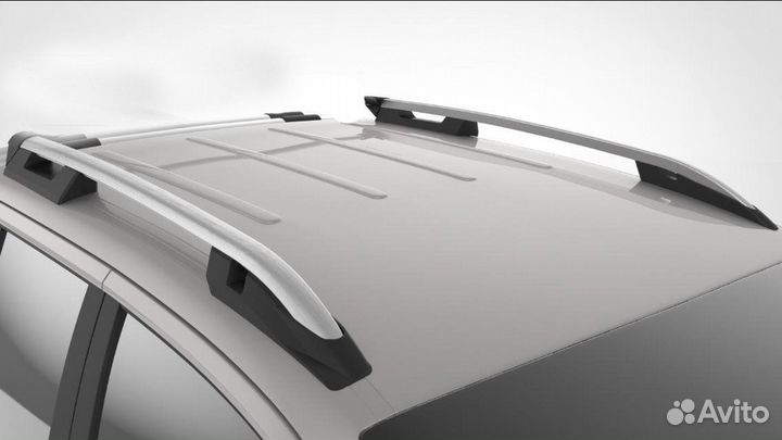 Рейлинги Can-Otomotiv Mitsubishi L200 15+ серебро