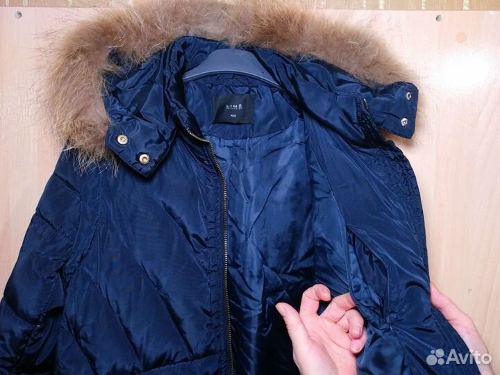 Куртка с натуральным мехом пуховик парка