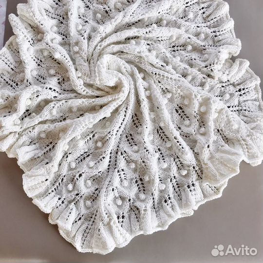 Вязанный плед детский