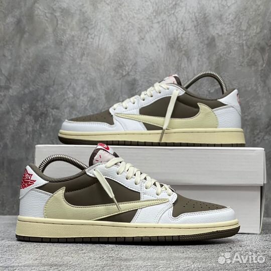 Кроссовки nike air jordan 1 low travis scott