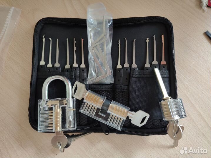 Набор инструментов 12шт + 3 замка