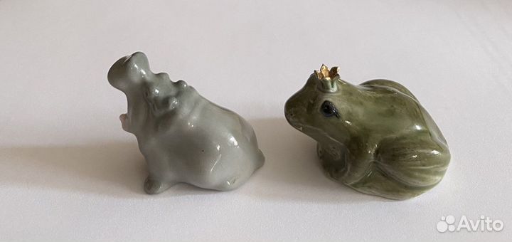Бегемотик лфз Лягушка фарфор СССР