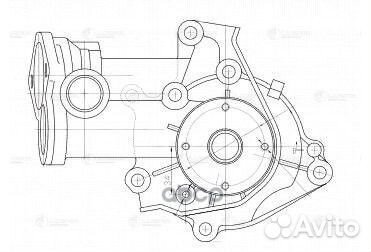 Насос водяной hyundai H-1 Starex 97, mitsubishi