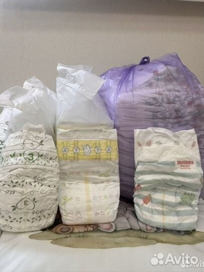 Подгузники памперсы разные