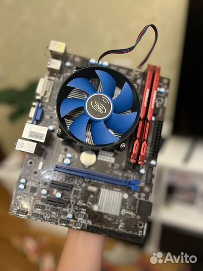 Комплект материнка проц опера