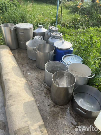 Кастрюли алюминевые и крышки