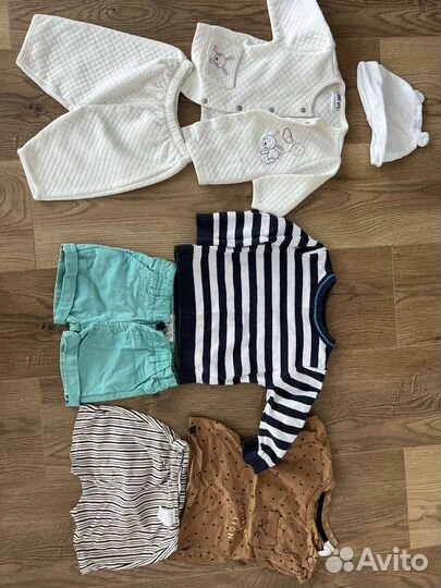 Детские вещи пакетом 3-6 мес