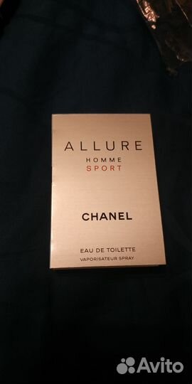 Chanel allure homme sport, пробник 1.5 мл