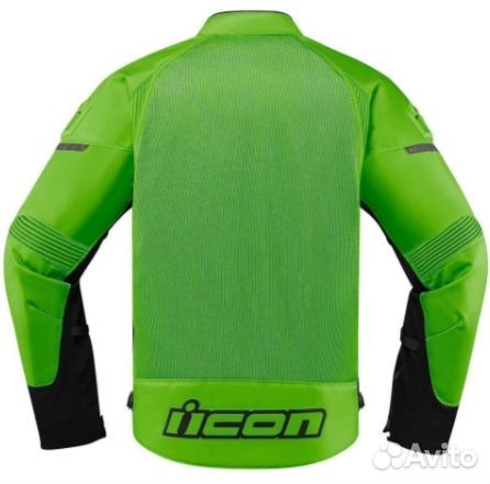 Мотокуртка Icon Contra 2 зеленая
