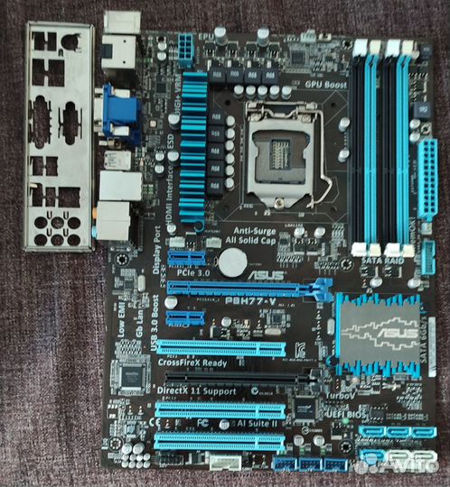 Материнская плата asus p8h77-v