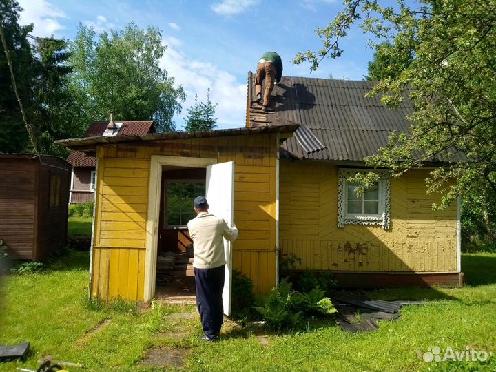 Снос дома на даче, вывоз мусора