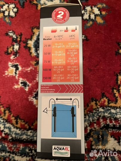 Нагреватель доя аквариума aquael easyheater 25w