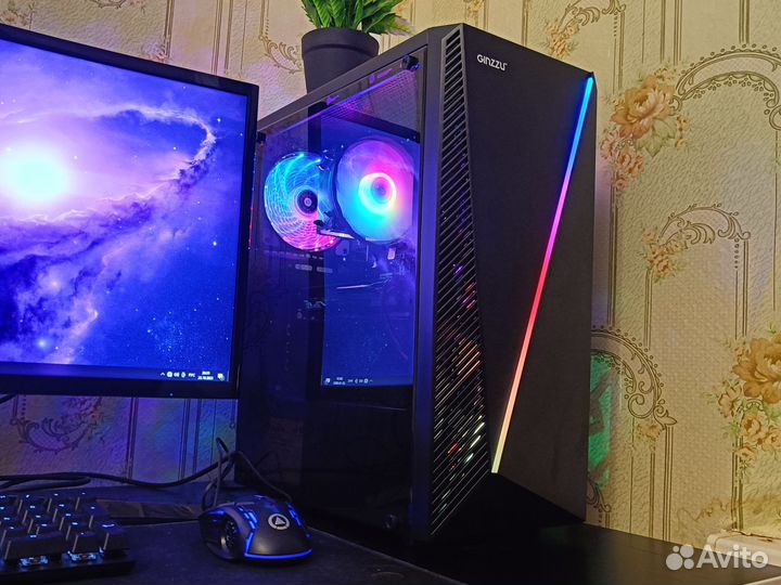 Игровой компьютер intel i7, 32 gb, rx 570 8 gb
