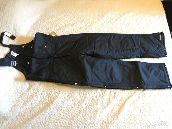 Зимний Полукомбинезон Carhartt r33blk 34х34рр