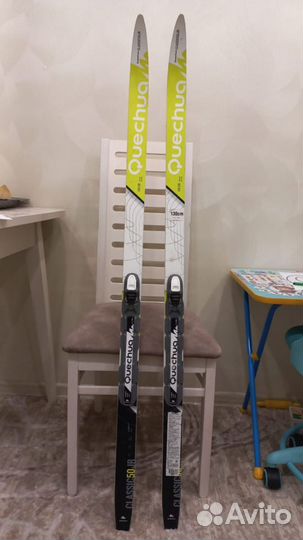 Лыжи беговые детские 130 комплект