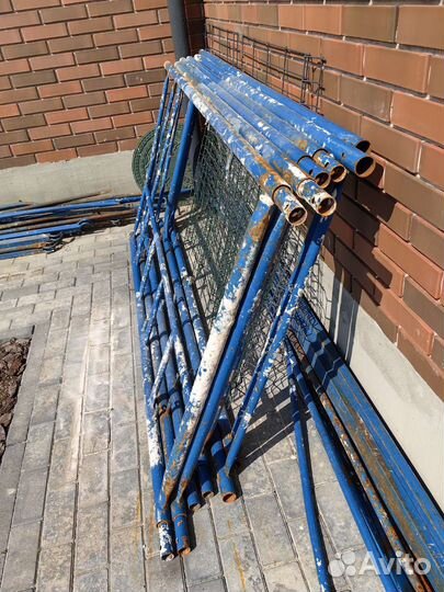 Строительные леса, металл, синие, 4-6метров