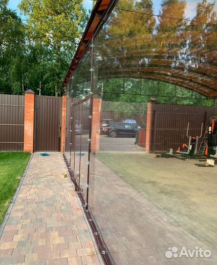 Мягкие окна для кафе летней веранды