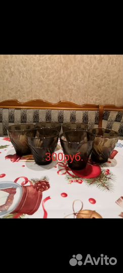 Тарелки, чашки, стаканы, салатница, масленка