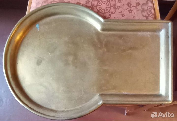 Поднос для самовара, колекционирование, латунь
