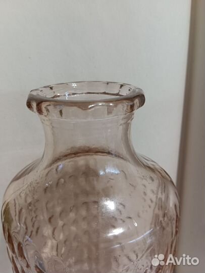 Ваза цветное стекло СССР
