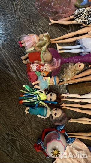 Куклы пакетом много игрушки для девочки