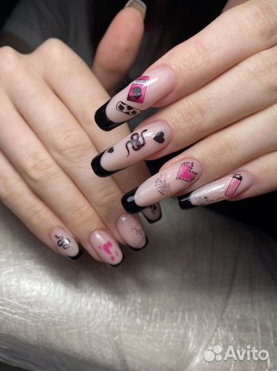 Наращивание ногтей,маникюр