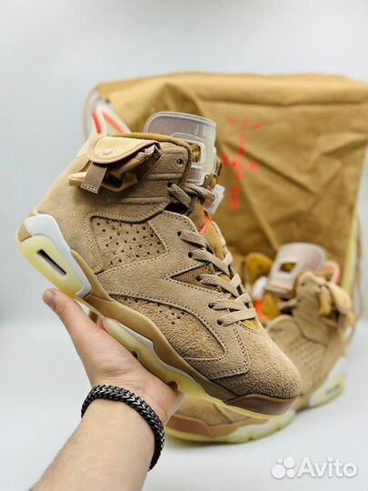 Кроссовки Nike air jordan 6 travis scott