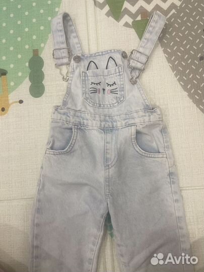 Комбинезон джинсовый 98