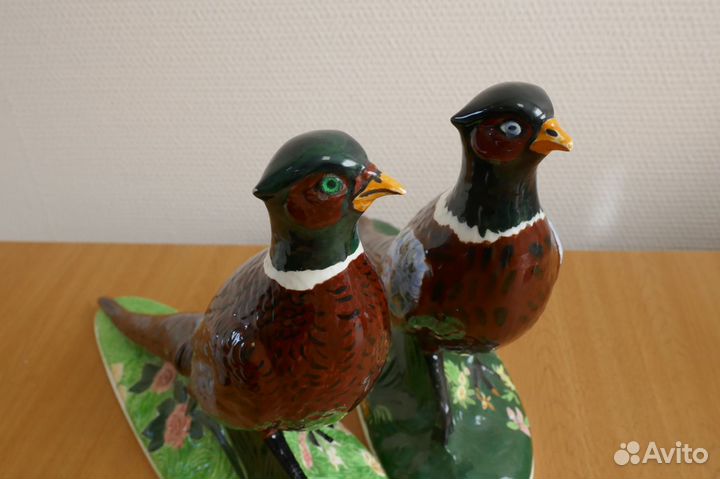 Статуэтки Фазаны. Фаянс. Голландия. 25 см