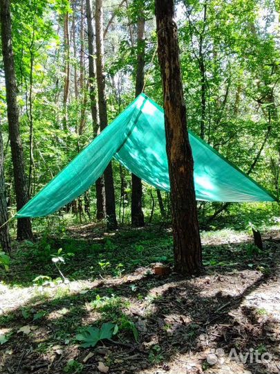 Тент тарпаулин с люверсами 4х4 метра Новый
