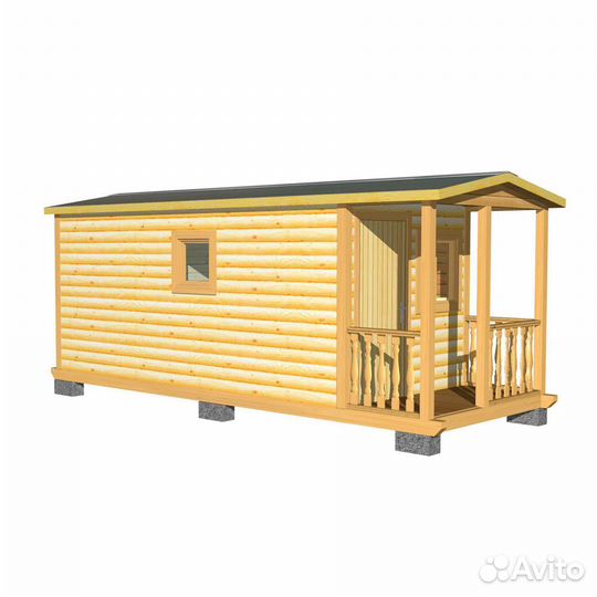 Баня под ключ / Брусовая / Мобильная