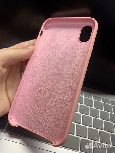 Розовый /персиковый чехол на iPhone XR (оригинал)
