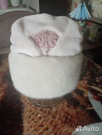 Шапка норковая женская новая