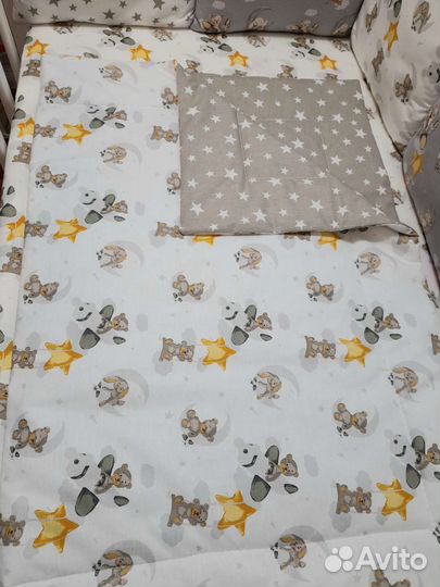 Бортики в детскую кроватку с коконом комплект