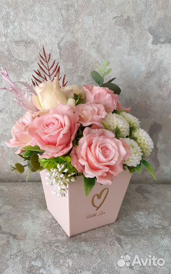 Букет цветы из мыла