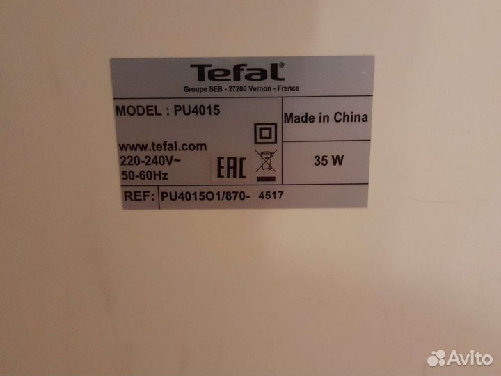 Очиститель воздуха tefal pu4015